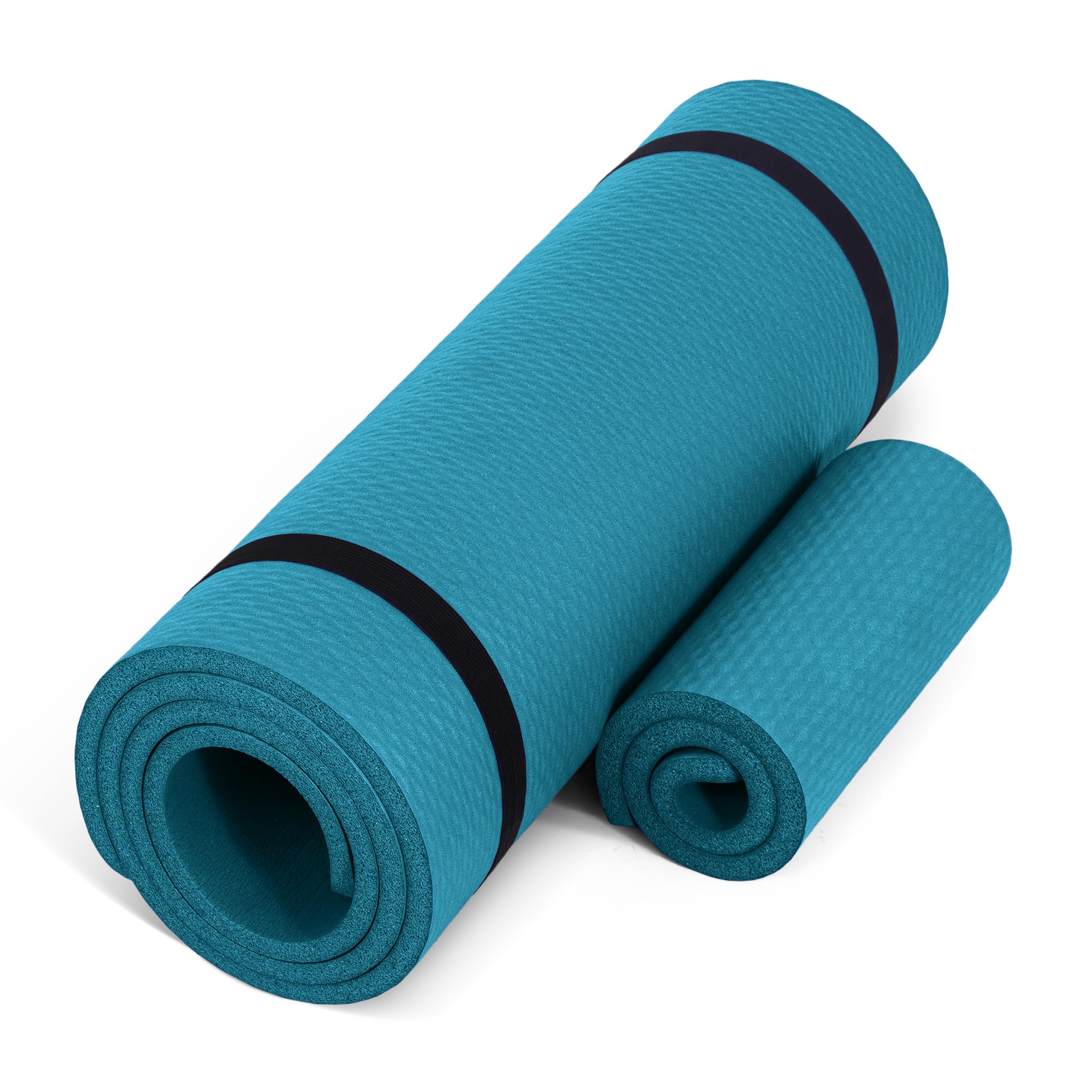 Teal / Yoga Mat w/Knee Pad