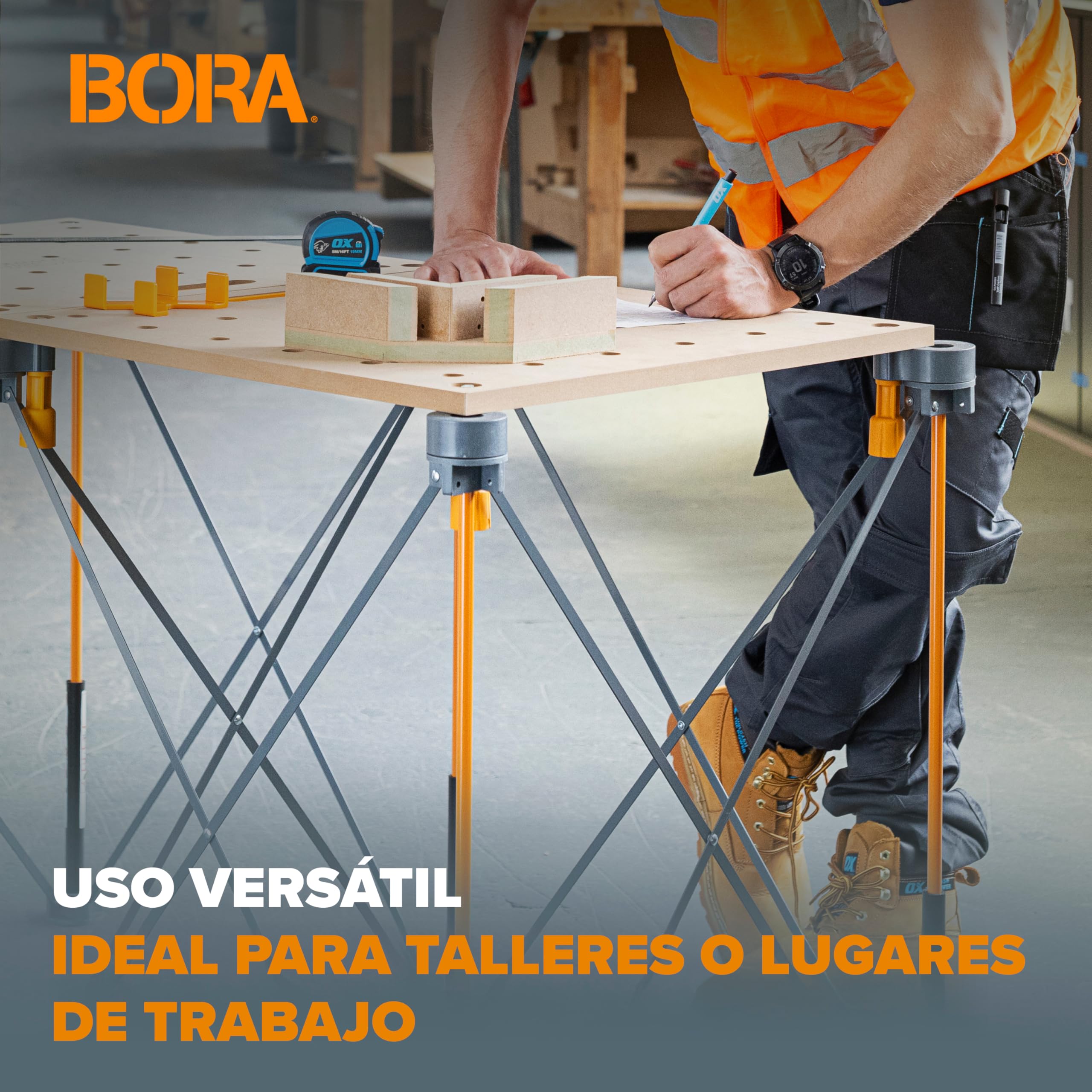 Set de 3 P‑Tops Bora Centipede para banco de trabajo y mesa de trabajo plegable, accesorios para mesa taller y banco trabajo