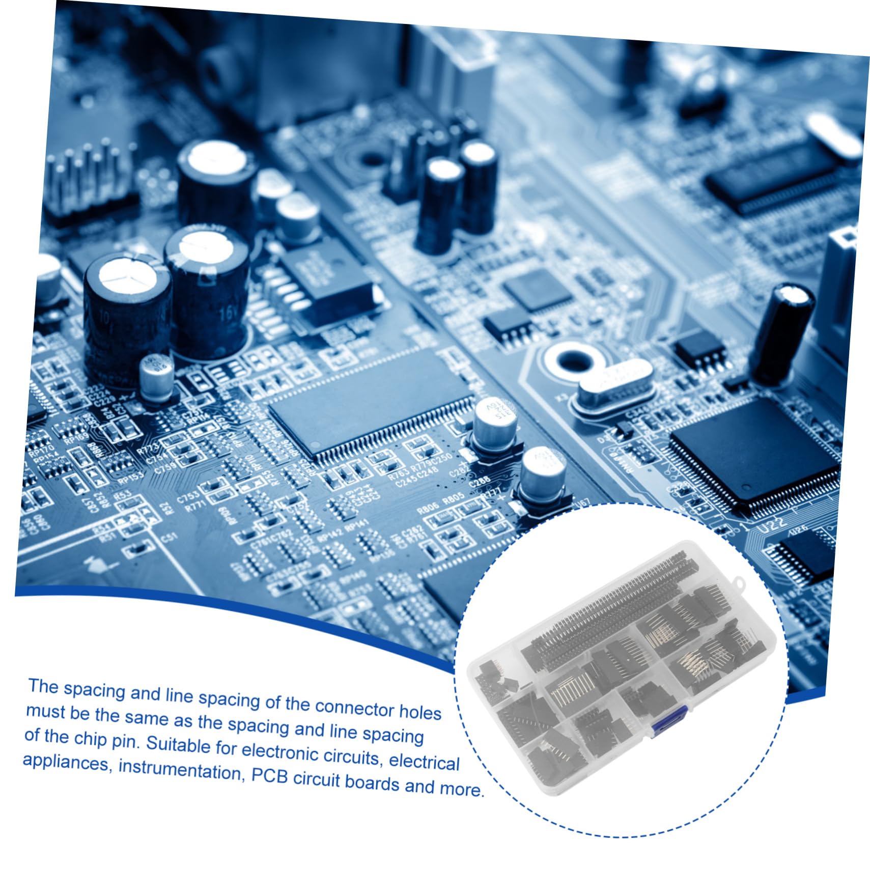 KONTONTY 122pcs Pin Socket Connection Ic Sockets Solder Adapters Solder Type Socket Ic Solder Type Adapter SMA Adapter Pitch Dual Row Ic Socket Single Row Pin Black Insulating Plastic