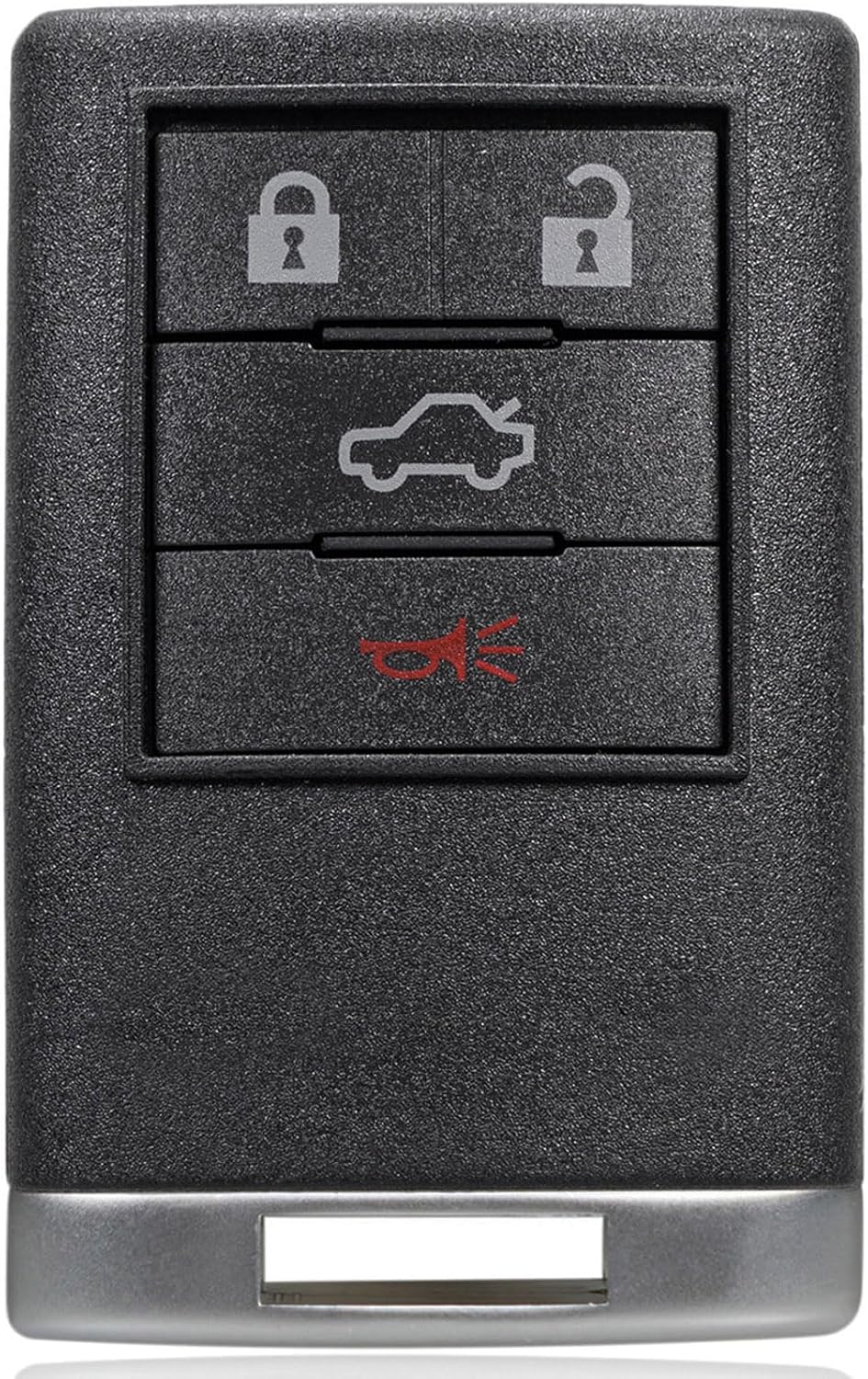 TOP-VIGOR Keyless Entry Remote Key Fob Replacement 315Mhz Compatible with Cadillac STS DTS CTS 2008 2009 2010 2011 2012 2013, 4 Button Smart Chip for OUC6000066 22889449