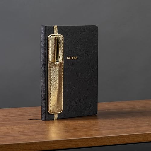 Vista 61 de Eccolo - Cuaderno de diario rayado, tapa dura rosa, incluye bolígrafo y soporte, 256 páginas a rayas, 5.75 x 8.25 pulgadas Rosa con soporte