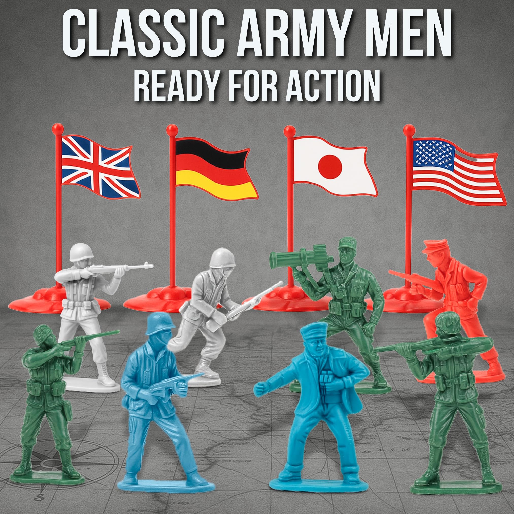 Amazon | Action figures 200 Pieces Army Men Toy Soldiers (World