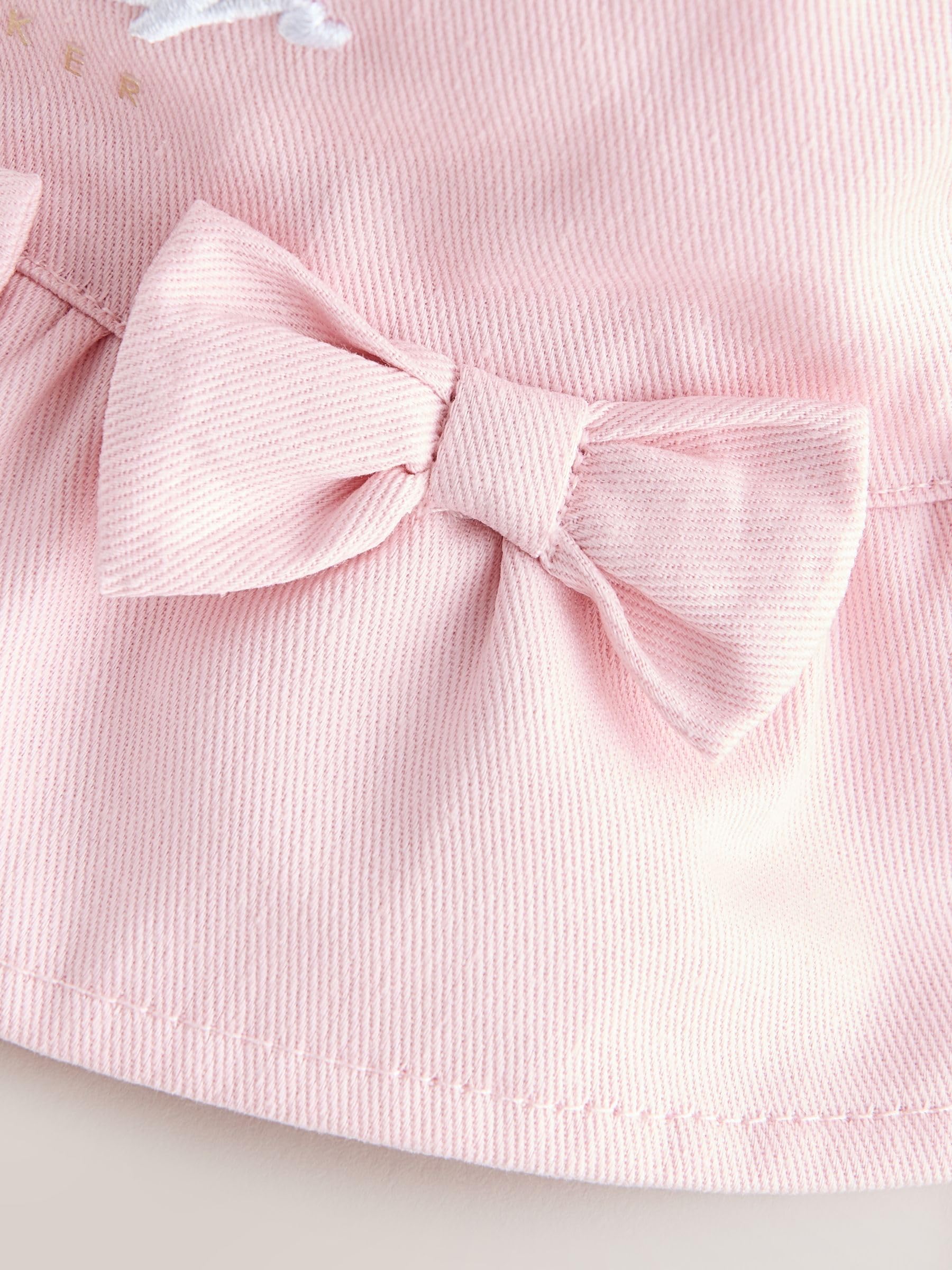 Starsze dziewczynki Różowy kapelusz wędkarski z logo Baker by Ted Baker