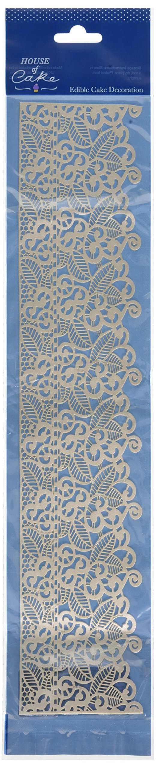 House of Cake Floral Edible Pearl Design Cake Lace (Pack of 6)