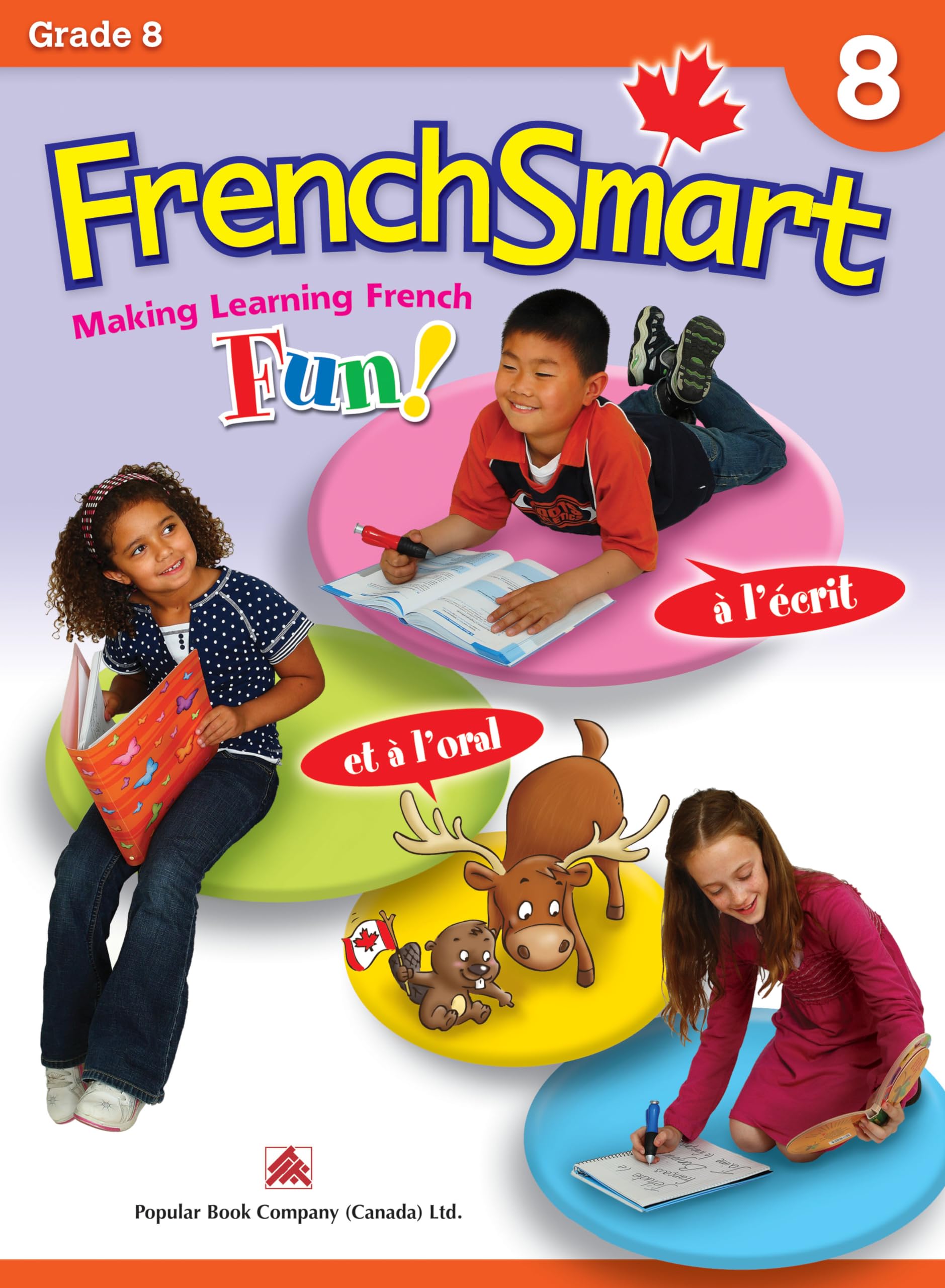FrenchSmart Grade 8 - Learning Workbook For Eighth Grade Students - French Language Educational Workbook for Vocabulary, Reading and Grammar! (FrenchSmart, 5)