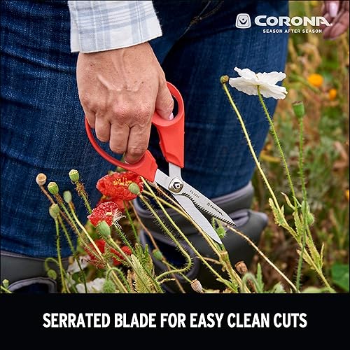 Miniatura 2 de Corona Tools  ComfortGEL Tijeras florales  Tijeras de jardín de acero inoxidable para flores y tallos  FS 3394, rojo