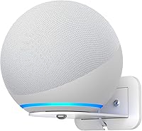 Vista 8 de HomeMount Soporte de pared de metal para Google Nest Mini y Echo de 4ª generación, soporte de pared para altavoz con gestión de cables para ocultar