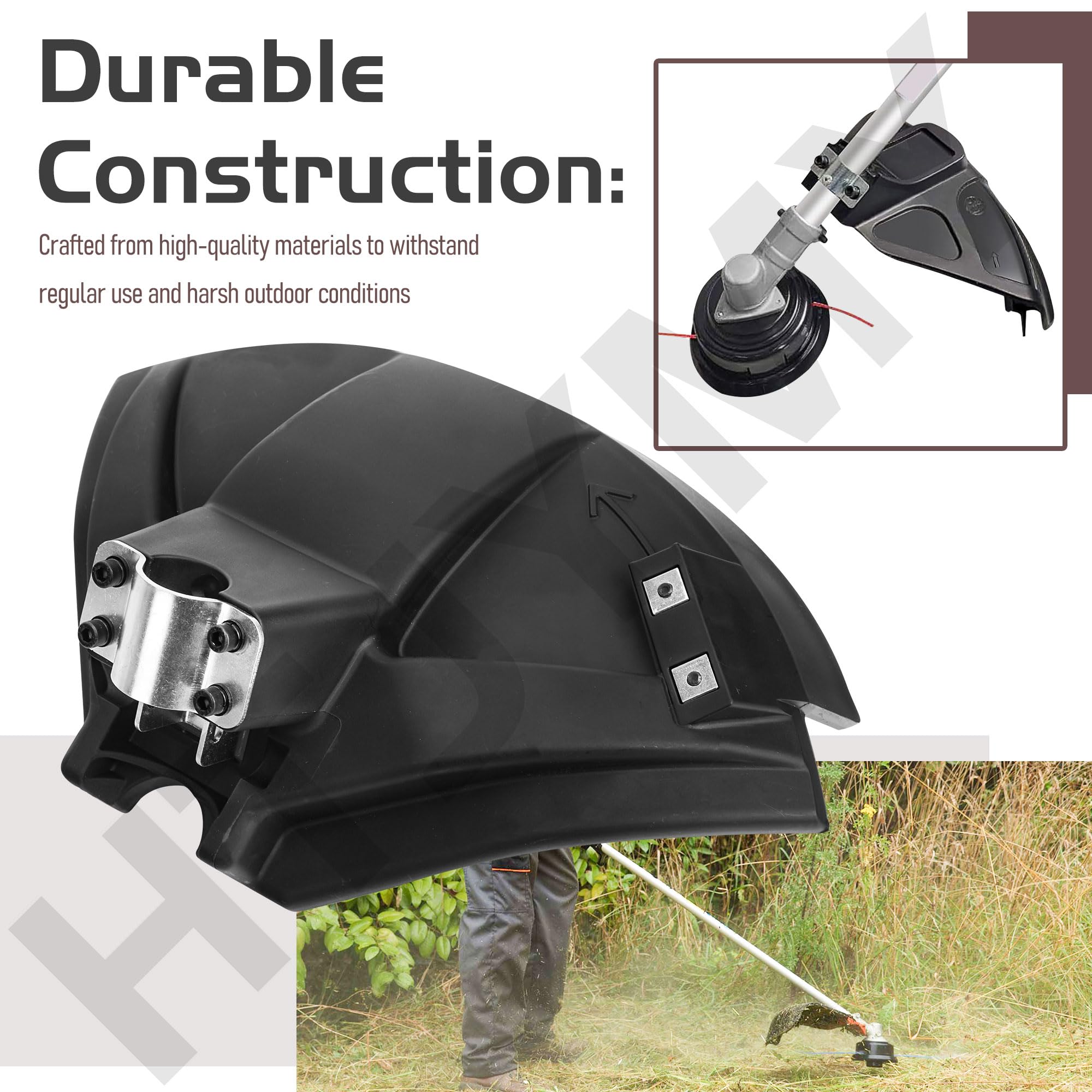 P021032702 - Conjunto de protección compatible con desbrozadora/recortadora Shin-daiwa B45 B450 C350 C270 C-27 T270 T350 T-27 sustituye a 72005-16000, 72441-16003