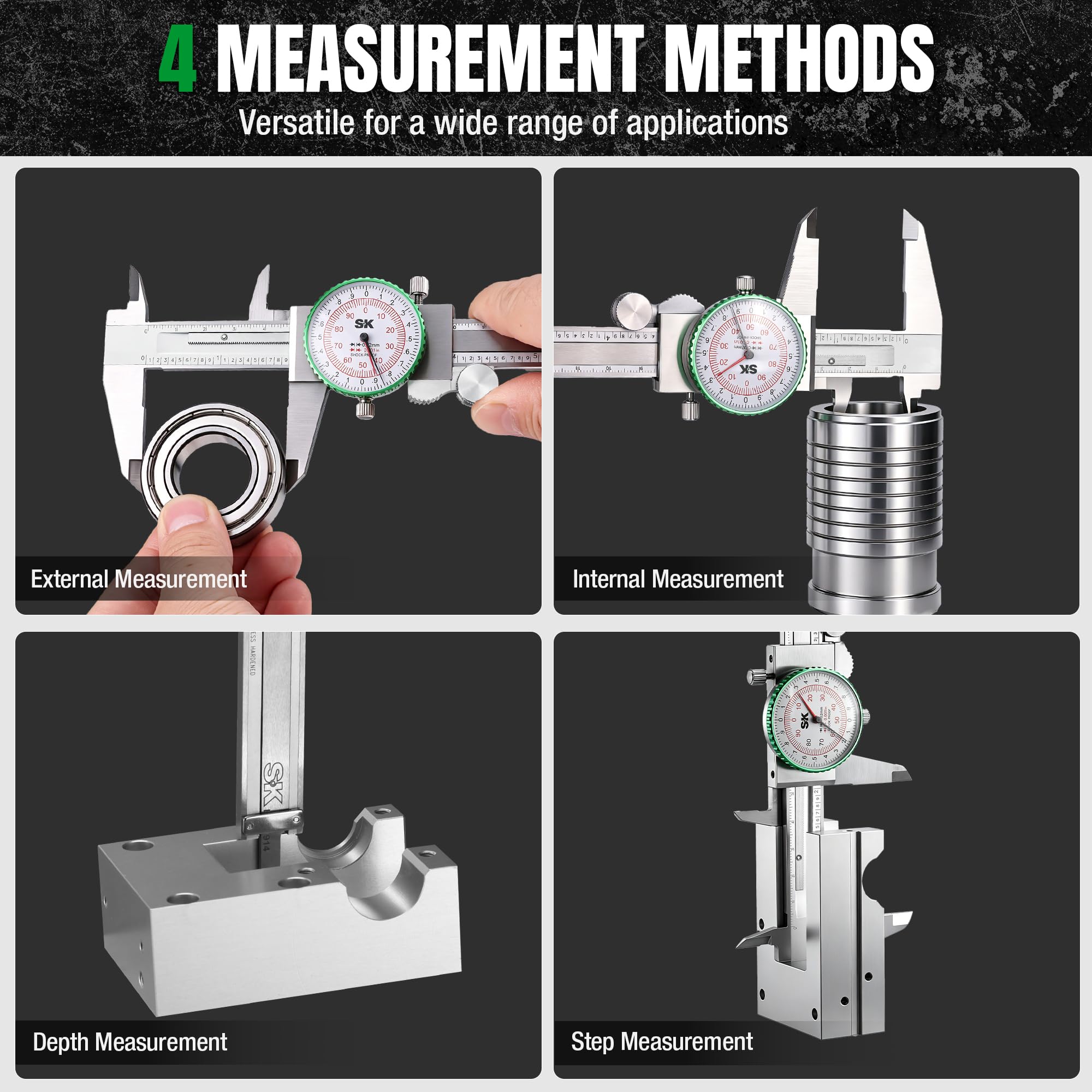 SK Dial Caliper - 6" Precision Measurement Tool -7
