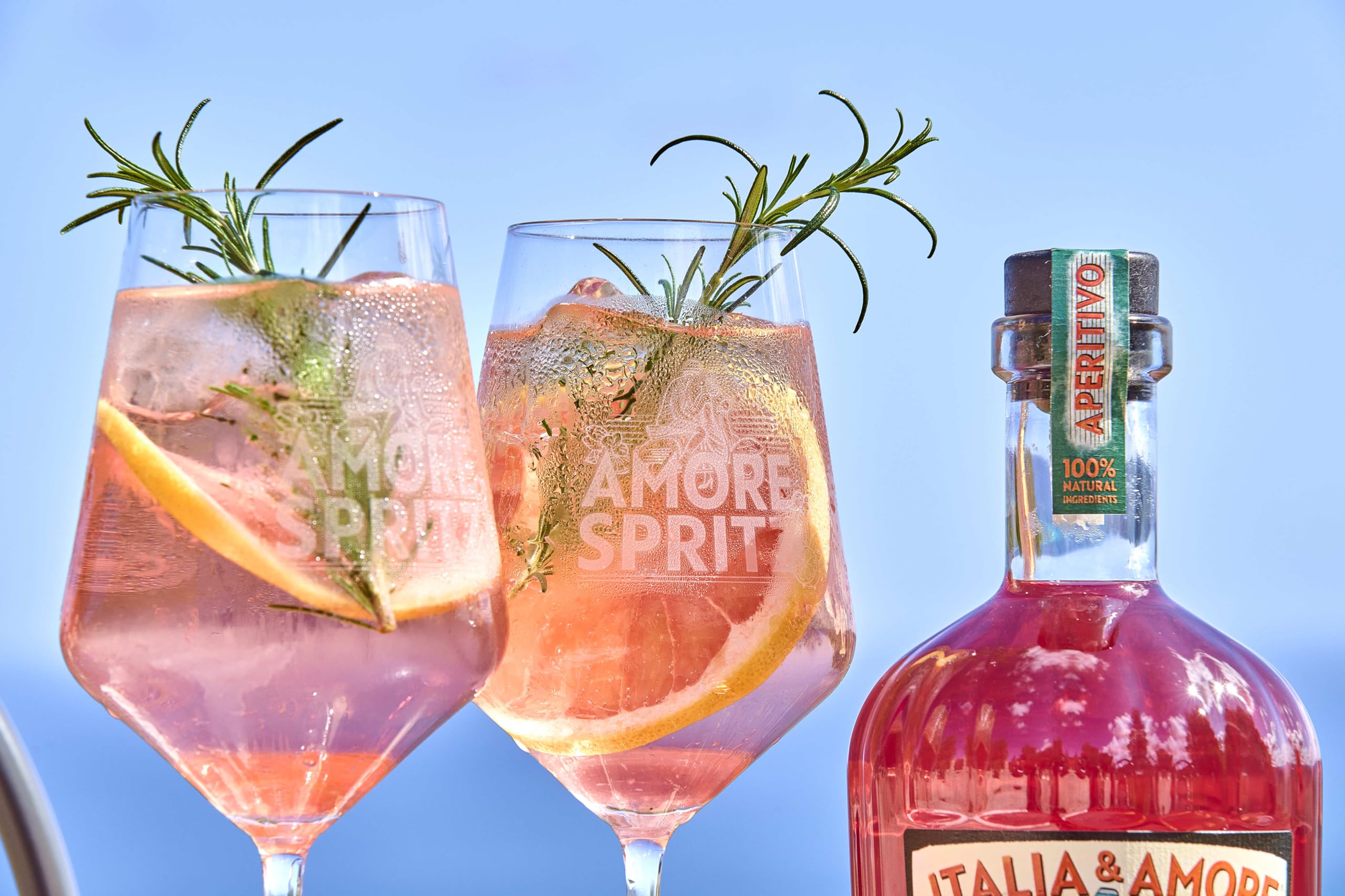 6er-Set Italia & Amore Aperitivo Likör | Der Premium Aperitif aus 100% Natürlichen Zutaten | Handcrafted Genuss für Amore Spritz & mehr | 6 x 700ml | 15% Vol.