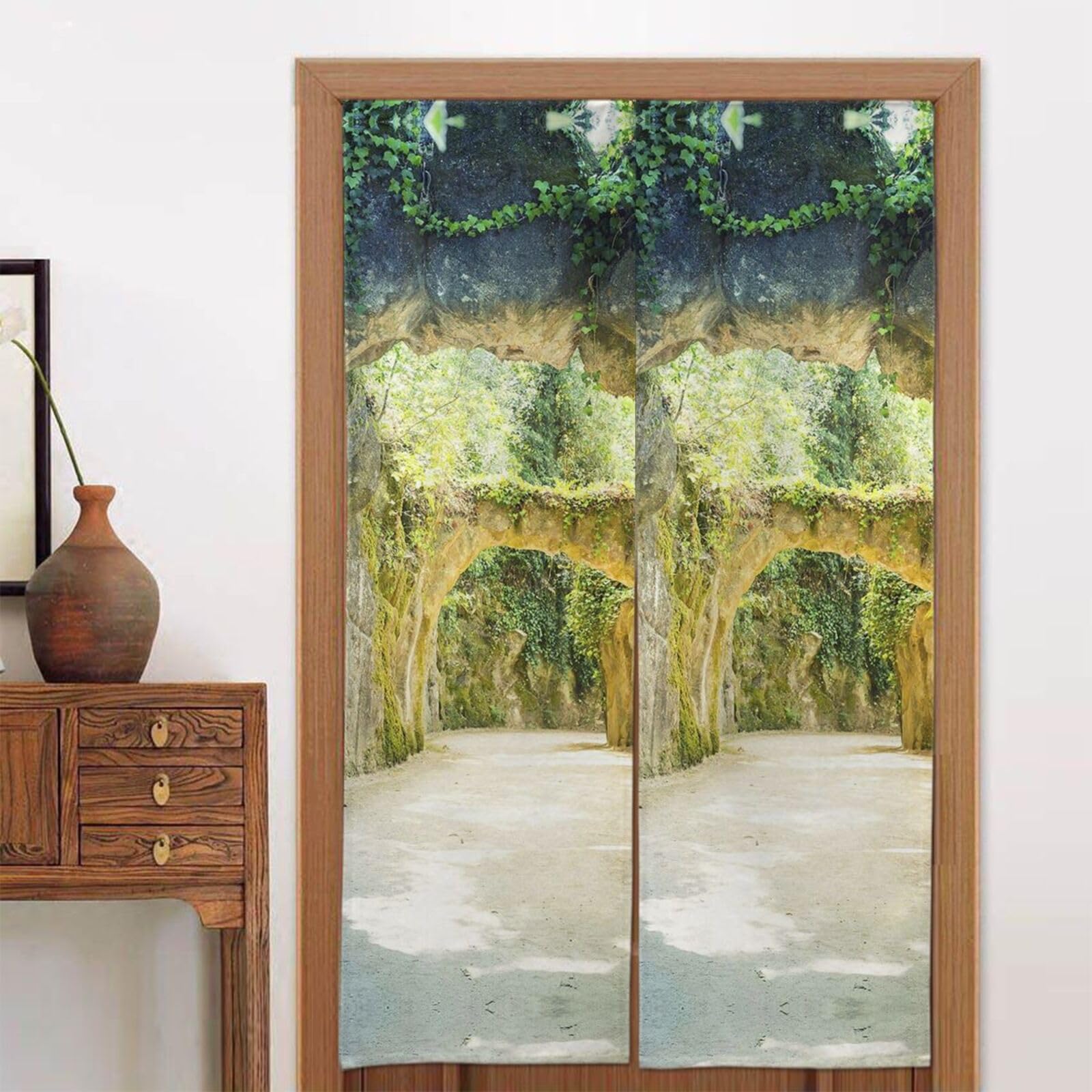 Rideau de porte japonais noren de qualité supérieure séparateur de pièces 86 x 142 cm