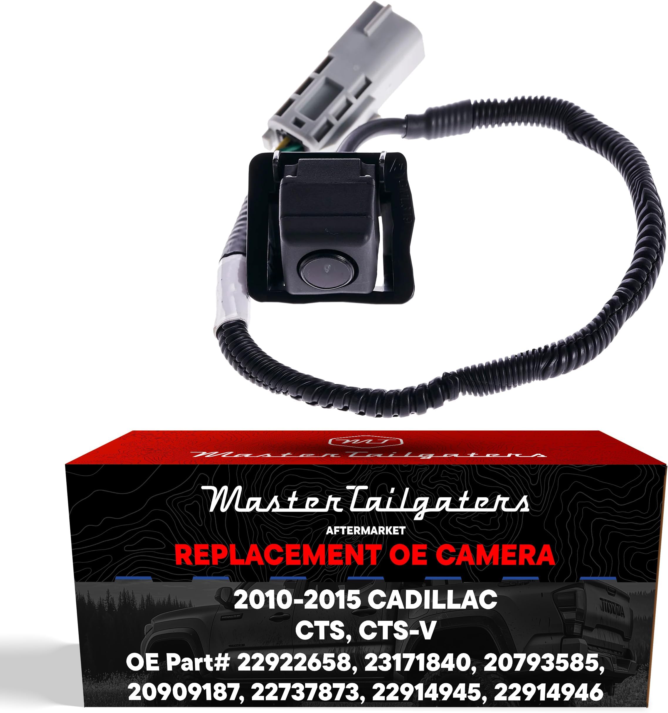 Master Tailgaters Replacement for Cadillac CTS/CTS-V Coupe (2011-2015), CTS/CTS-V Wagon (2010-2014) Backup Camera OE Part # 20793585, 20909187, 22737873, 22914945, 22914946, 22922658, 23171840