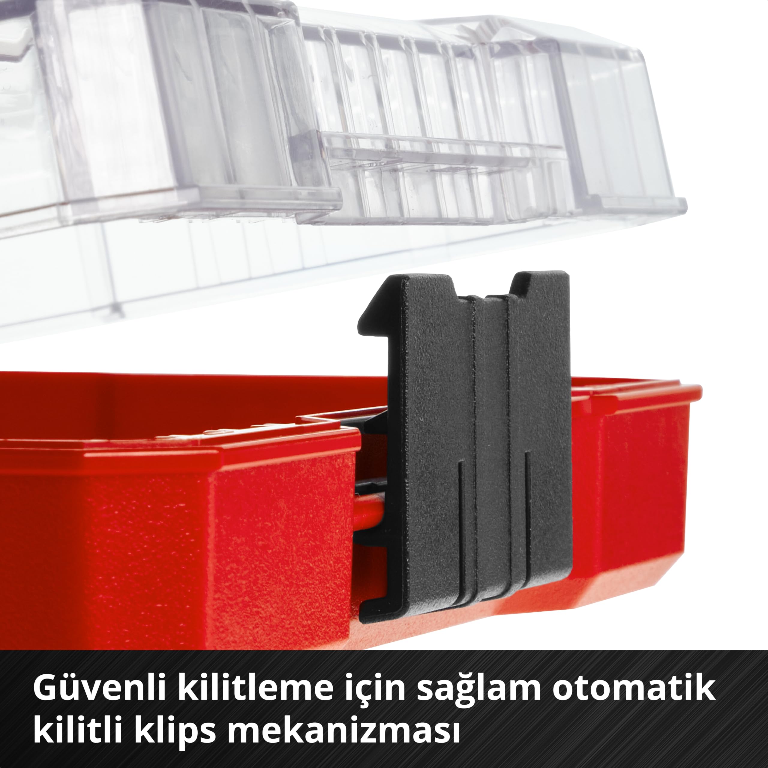 Einhell M-Case Zestaw Bitów, Czaerwony, 42 Elementy