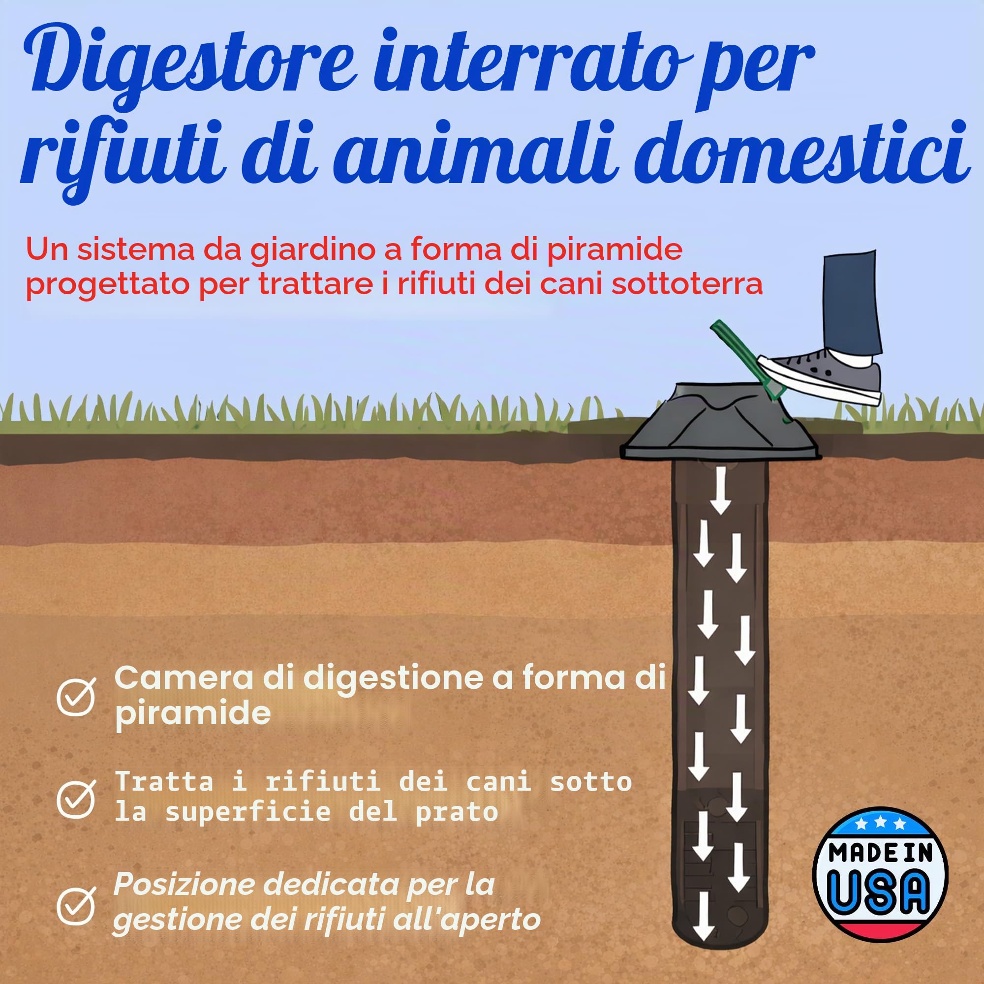 Doggie Dooley Model 3800X Fossa settica dei rifiuti del Cane, Nero con Coperchio Verde, Capacity up to 2 Large or 4 Small Dogs