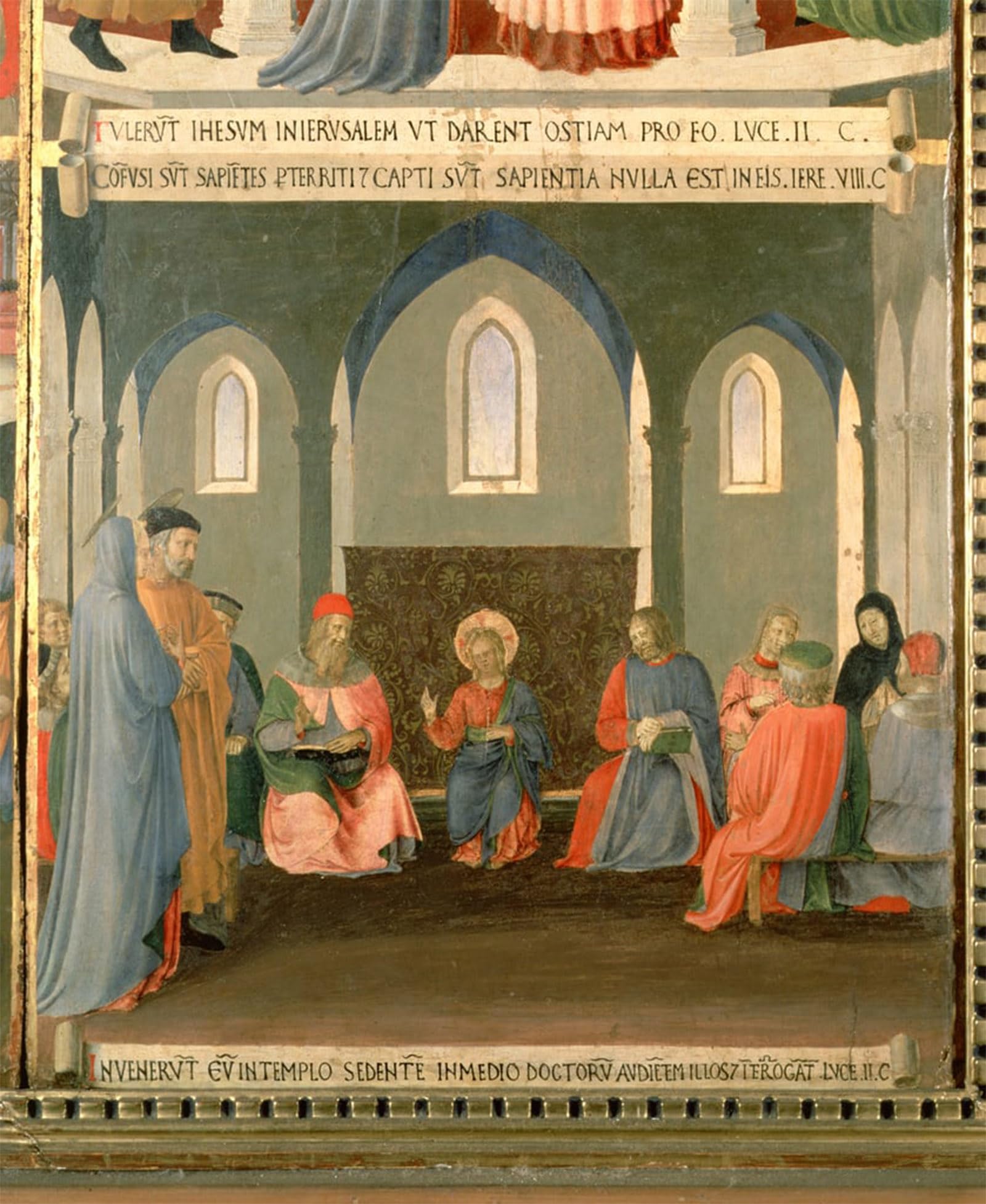 Posteriik No Frame Vintage Art Print Images Pictures Print Christ Among The Doctors By Fra Angelico Modern Colour Posters For Office Home Decor 60X90cm