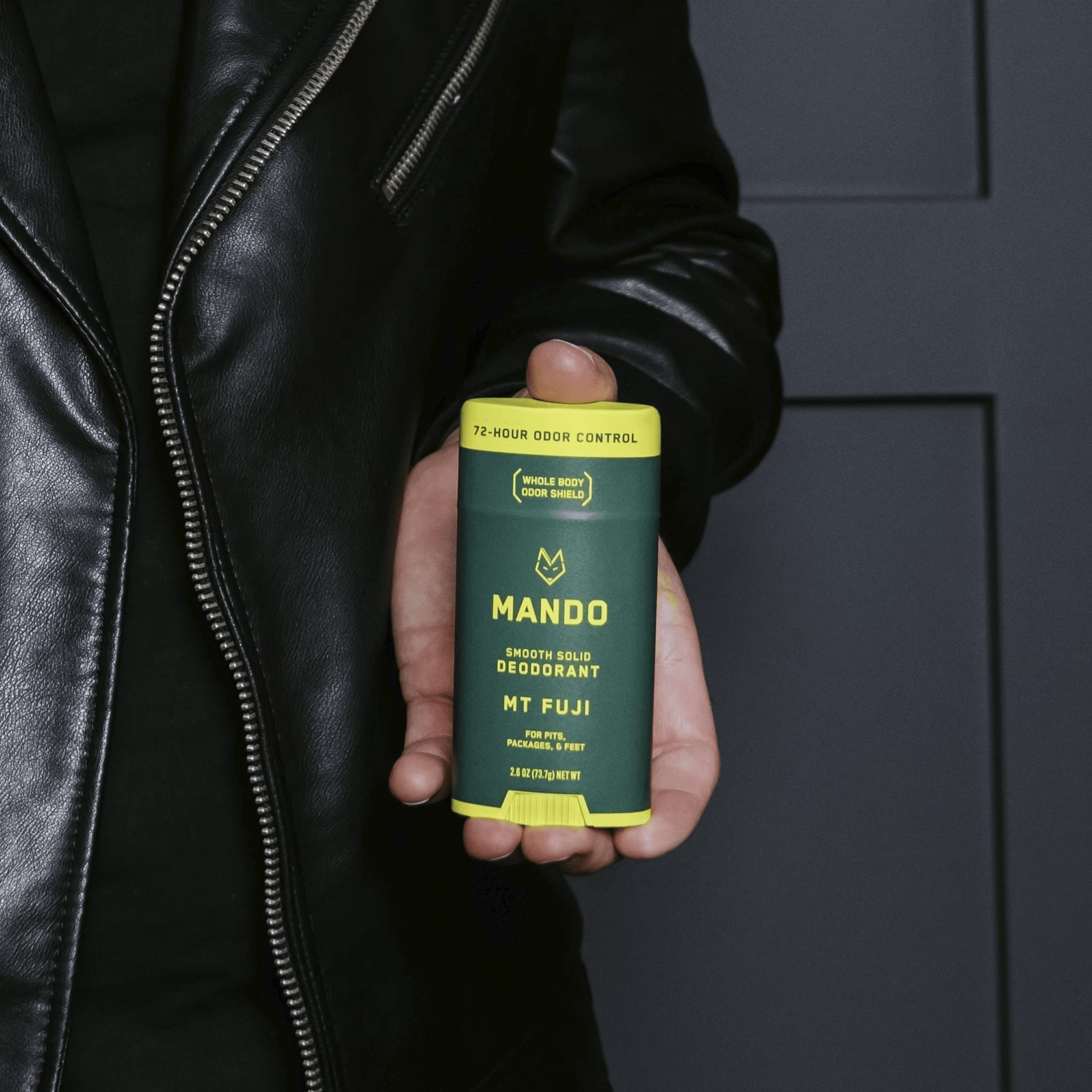 Mando Whole Body Deodorant for Men, Smooth Solid Stick, Mt Fuji, 2.6 oz