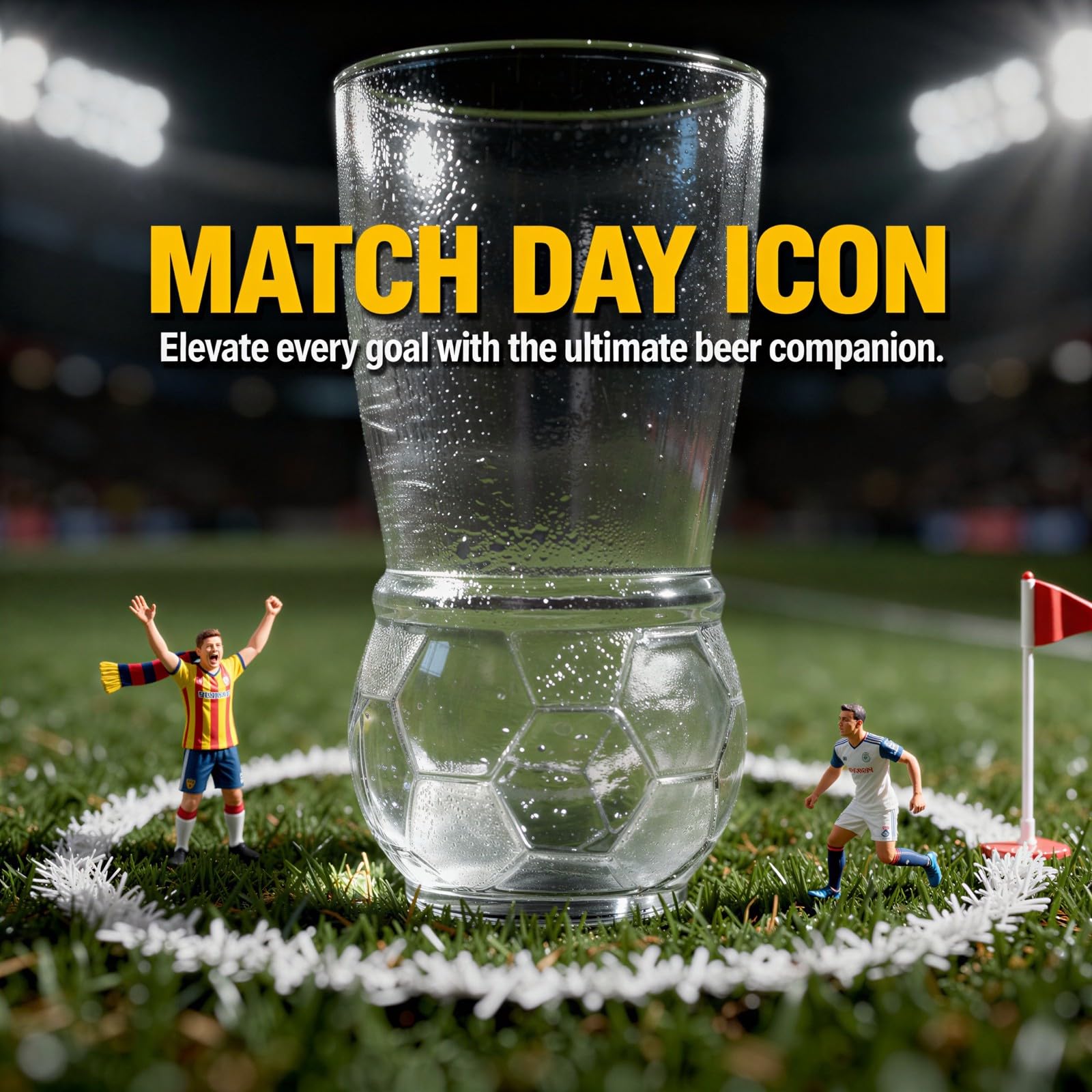 6 Stk. fußballförmige Craft-Bier-Gläser, 15,4 oz/455 mL Novelty Football Beer Cup Tumbler, großes Fußball-Trinkglas für Spieltag, Tailgating, Geschenke für Männer, Pubs und Restaurants