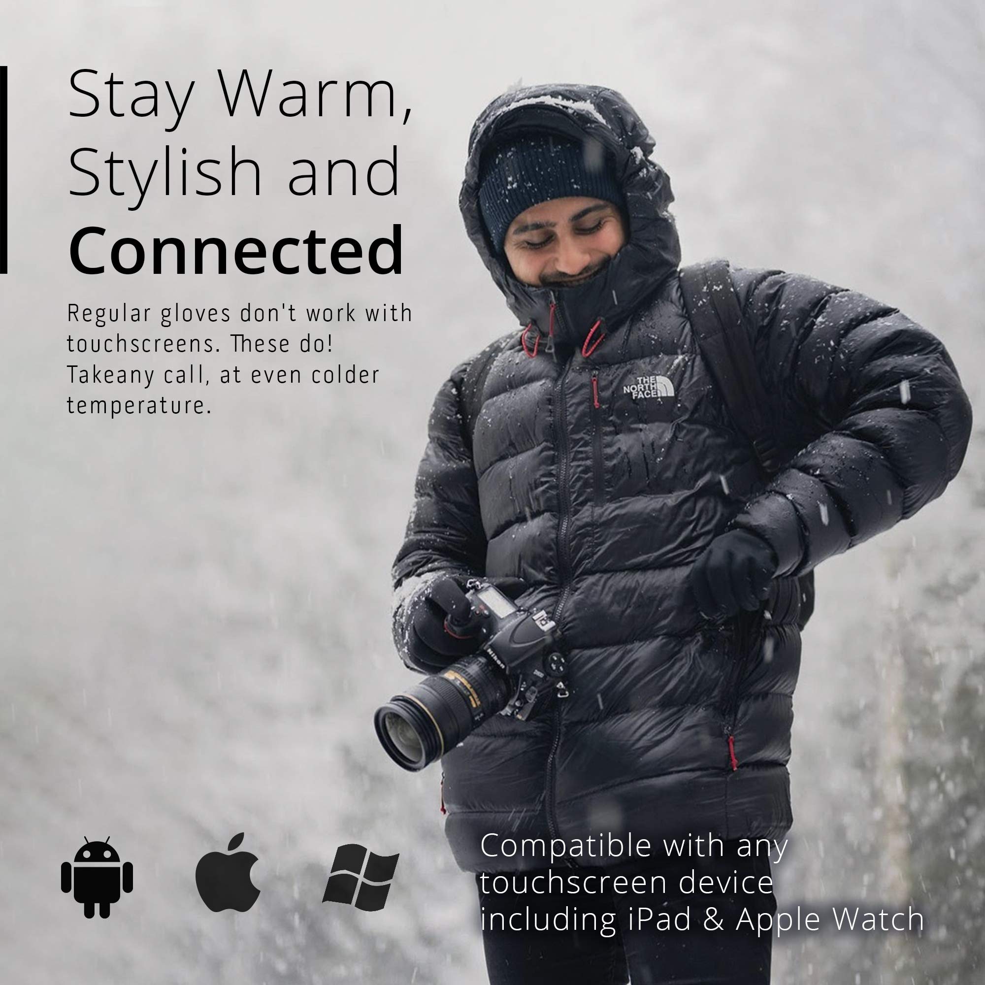 Mujjo touchscreen gloves with 3m thinsulate Clearance