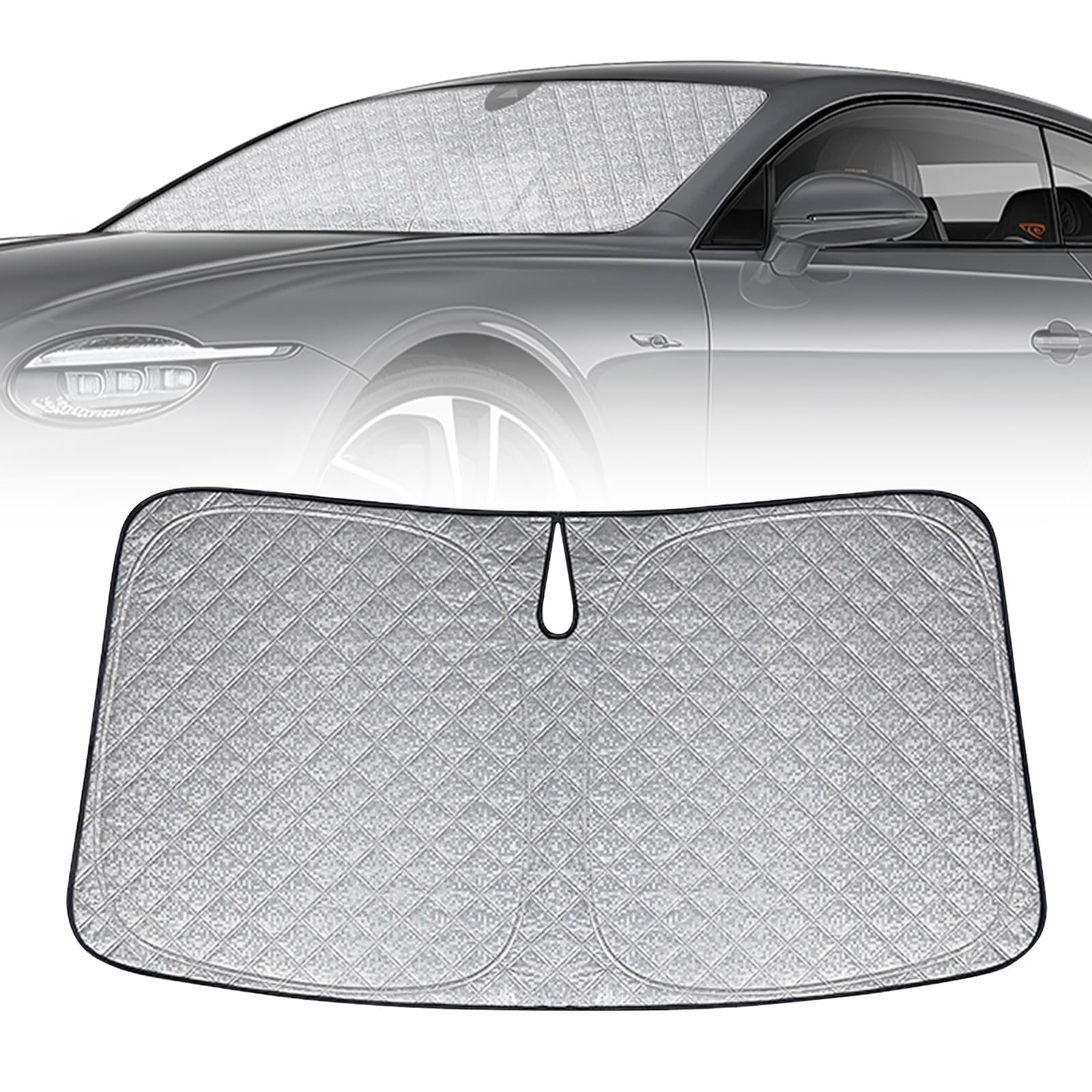 Woniyal 1x Car Sunshade Suitable for Mercedes Vito W638 W639 W447, Windshield Sun Shade Windscreen Cover Foldable UV Blocker Heat Reflector Accessories