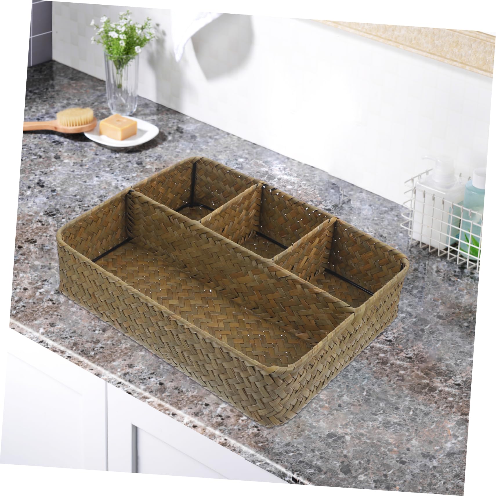 Organizzatore Per Bustine Di Tè CRILSTYLEO - Contenitore Multifunzione Da Bancone Nero (25.5x14x9.5 Cm)