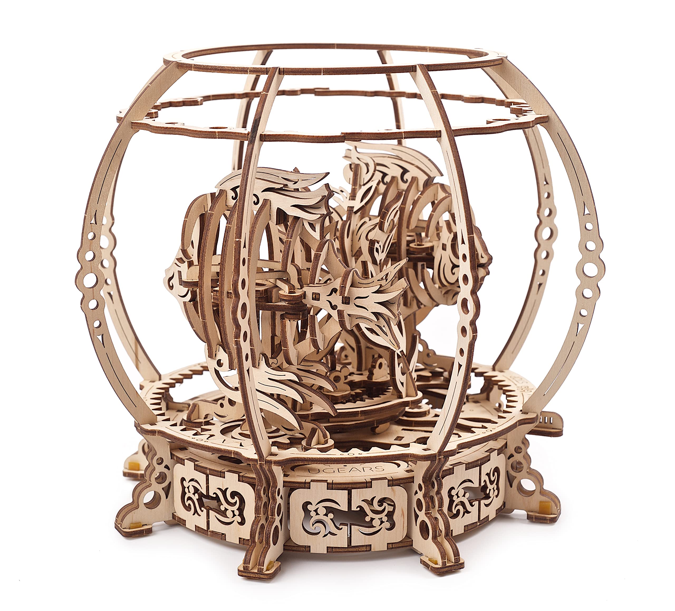 Ugears - Puzzle 3D en bois - kit de construction en bois - Aquarium  mécanique - 325 pièces