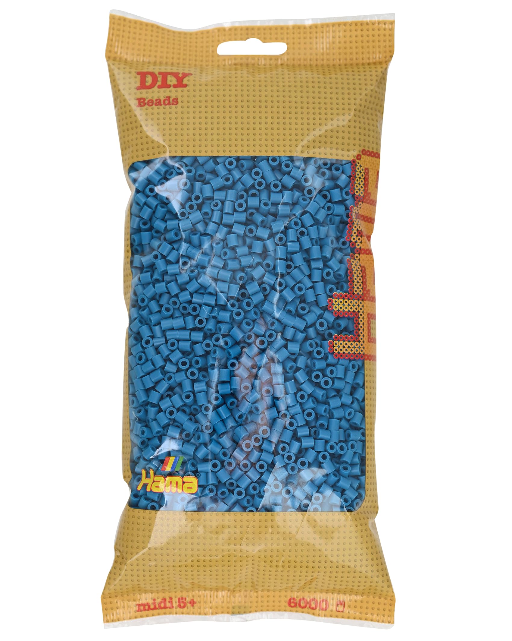 Hama Midi Beads in Bag 6,000 Pieces Petrol Blue — image 1