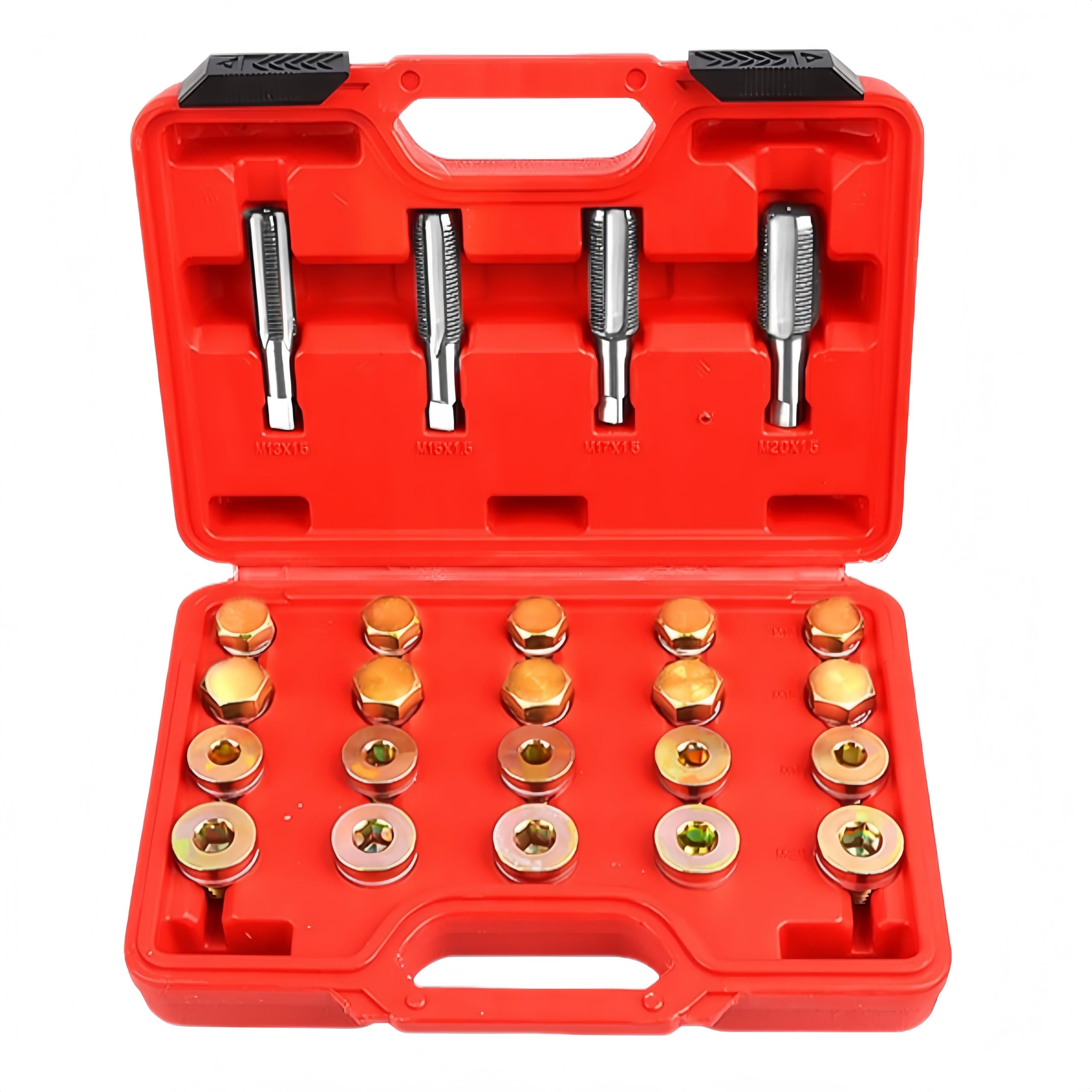 Amazon.co.jp: オイルドレン ネジ山修復キット 64点セット M13 M15 M17