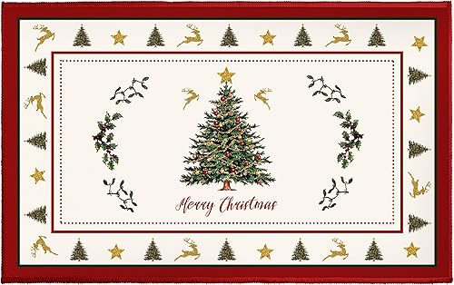 Vista 18 de Tapete de baño de bosque de pinos nevados de invierno Van Gogh, alfombra de baño de noche estrellada de 20 x 32 pulgadas, alfombra de felpa