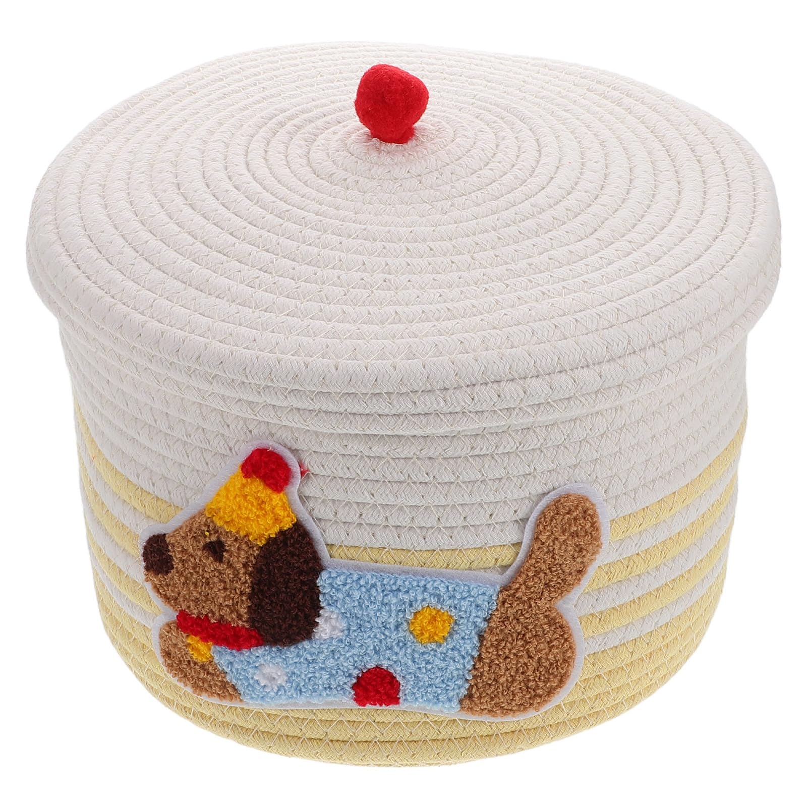 Panier à jouets pour chien avec couvercle anti-poussière grand volume