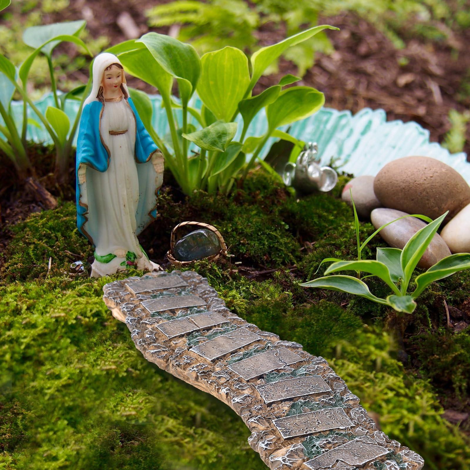 Tinoaly Tiny Fairy Garden Walkway Path - Image 3