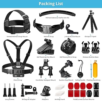 ##AKASO BRAVE7 アクションカメラ＋アクセサリーキットセット 楽天市場】AKASO 14 in 1 スポーツ カメラ アクセサリー