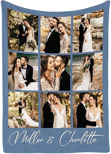 Miniatura 8 de Magimagine Manta personalizada para papá con foto, mantas personalizadas para papá, regalos de cumpleaños únicos