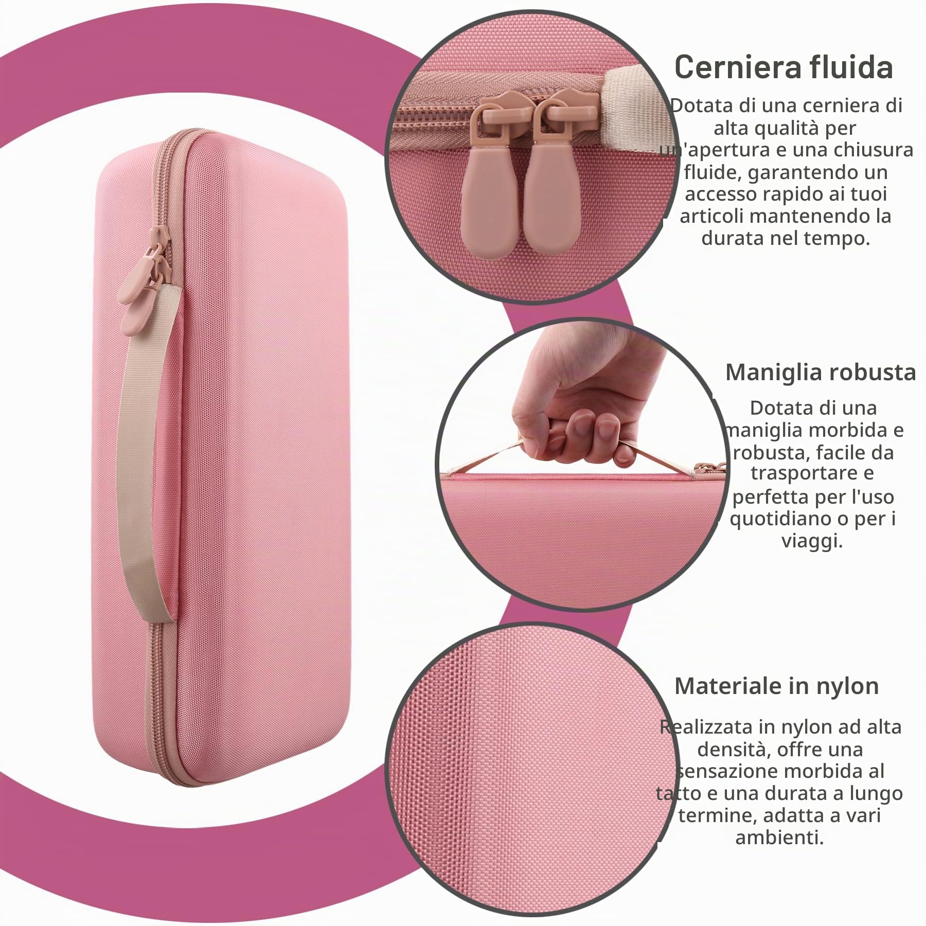 co2CREA cassa custodia borsa per Dyson Supersonic Travel Asciugacapelli，Adatto per Dyson HD19 e accessori(solo scatola,Case Only)