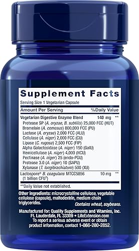 Miniatura 2 de Life Extension Enzimas y probióticos súper digestivos mejorados, 60 cápsulas vegetarianas (paquete de 2)