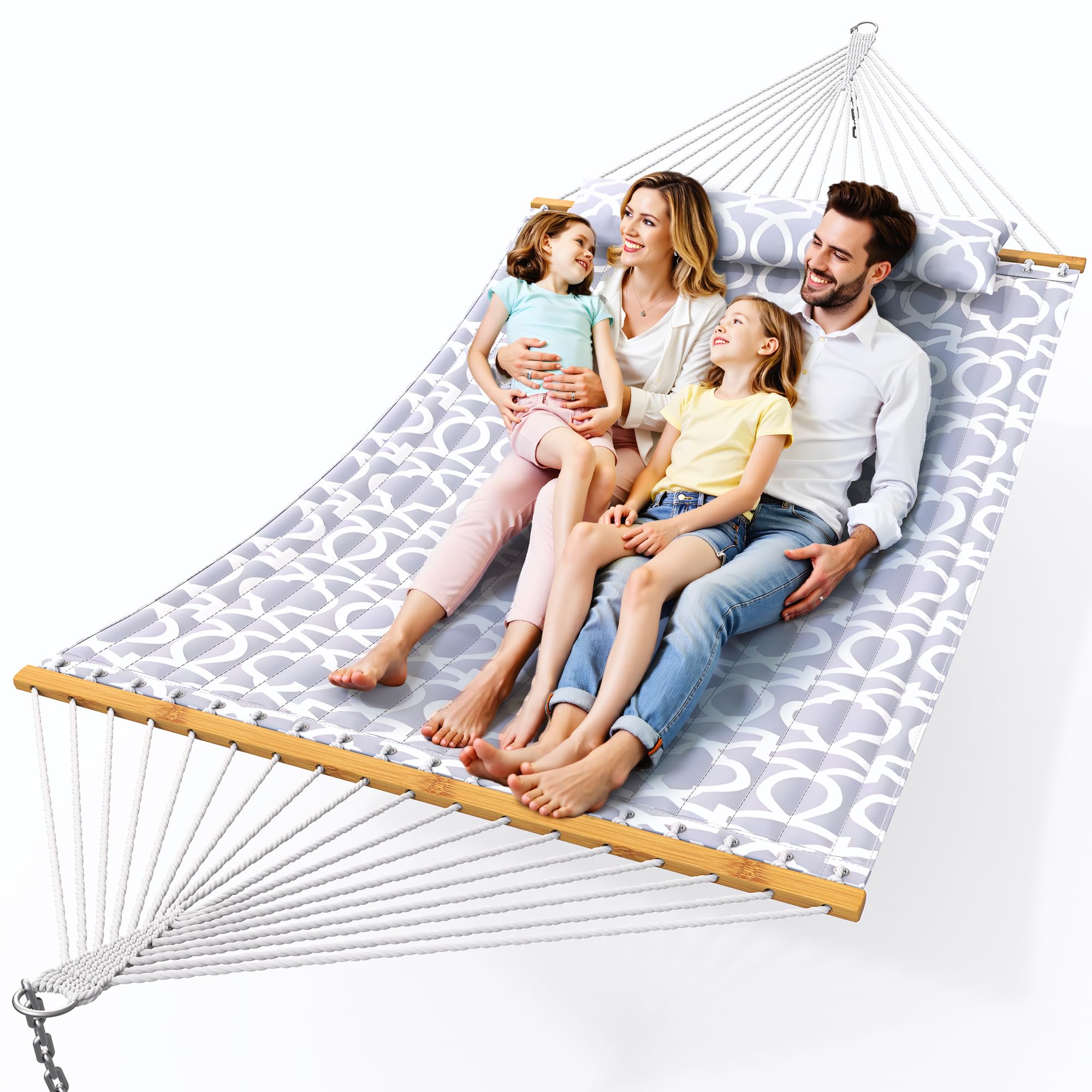 Everyfun Double Hammock with Spreader Bar
