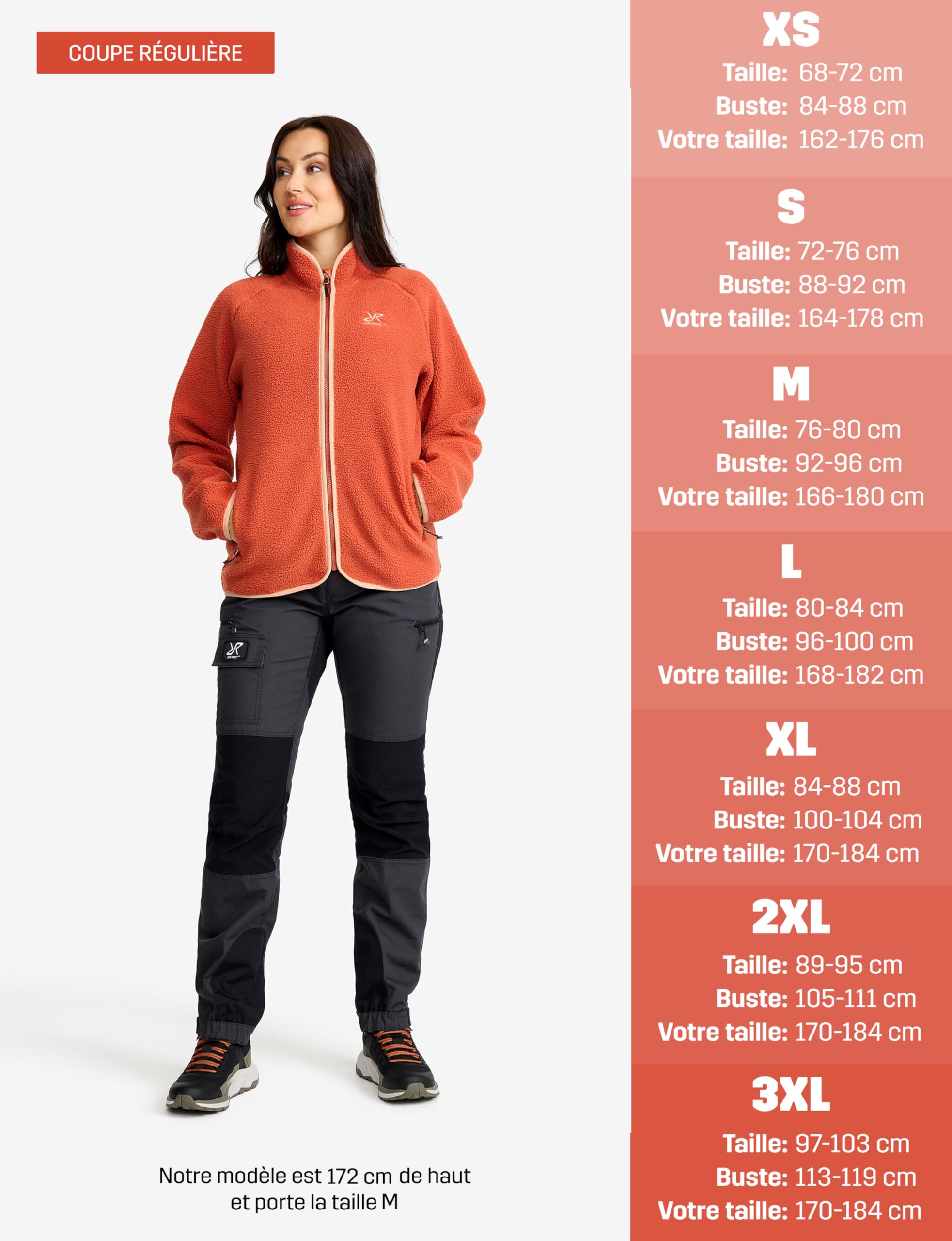 RevolutionRace Canyon Full-Zip Pile Fleece pour Femme, Veste Polaire d'extérieur Parfaite pour la Randonnée