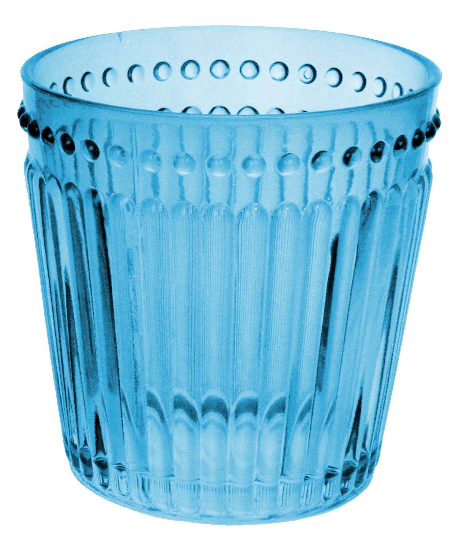 Zrike Brands Opulence Double Old Fashioned Glass, Blue, Set of 4