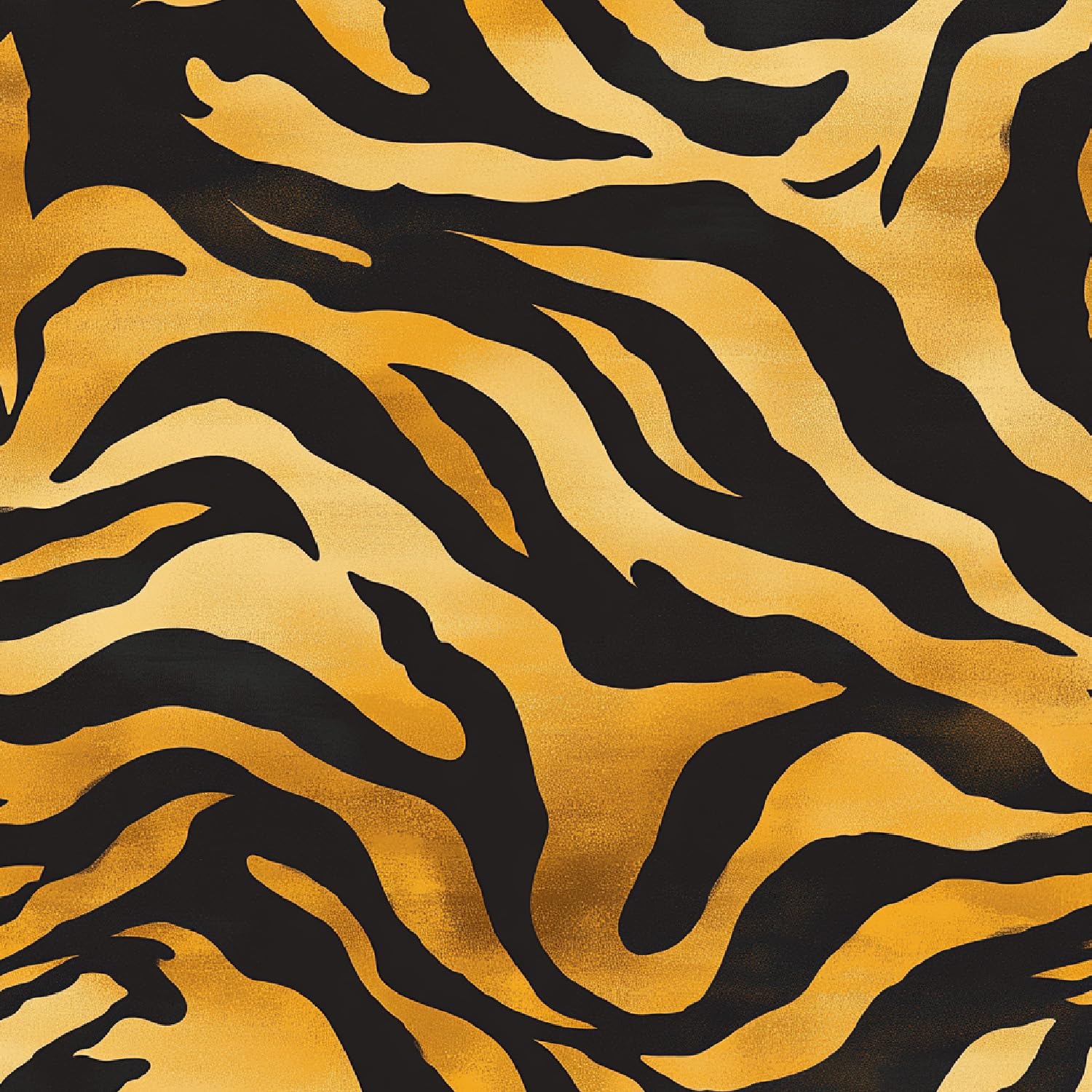 Self Adhesive Wallpaper Tiger Stripes Painted Peel and Stick Wallpaper Retro Fashion Pattern Vinyl Film 17.3"x197" Contact Paper Sticky Back Plastic for Bedroom Living Room Bathroom