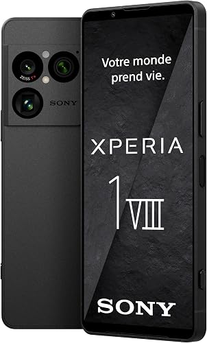 Sony Xperia 1 VIII - 6,5" 19,5:9 FHD+ HDR OLED 120Hz, Triple lens with new telephoto lens, Xperia AI, 2-day battery, 3,5mm Audio, Dual SIM, Graphite Black