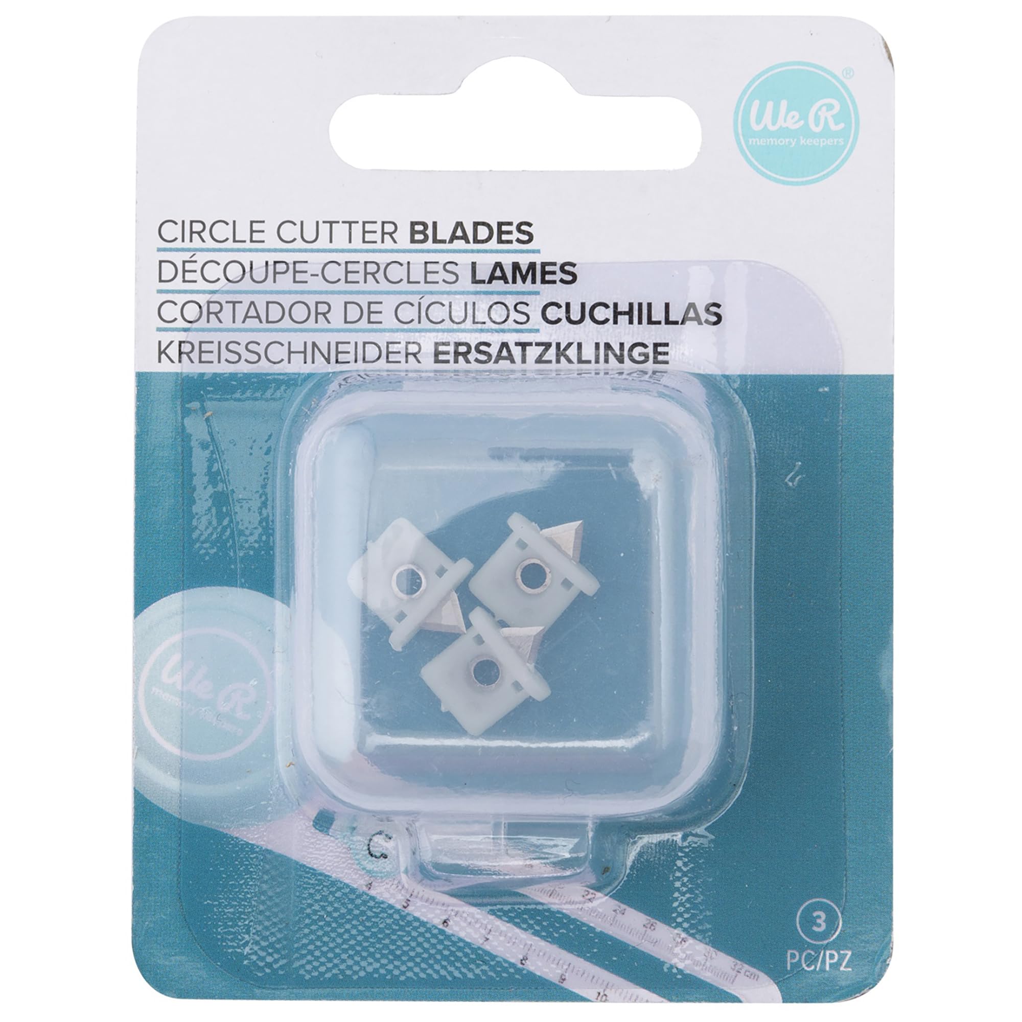 We R Makers Circle Cutter Blade Refill - Set of 3 Cutting Blades for Circle Paper Cutter - for Cutting Paper, Cardboard & Foam