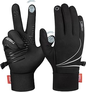 TANSTC Gloves Men Women Winter Touchscreen Thermal Gloves Outdoor Non-Slip Cycling Gloves Warm Winter Gloves Elasticity Ski Gloves Breathable Running Gloves Snow Gloves