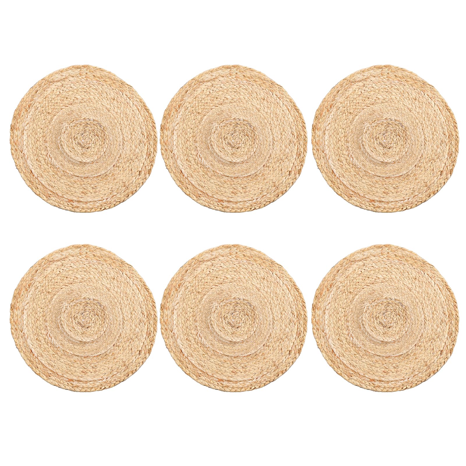 Jazuaiao Of 6 Japanese Table Place Mats Decorative Placemat Wedding Party Table Decorations Weave Placemat Mats