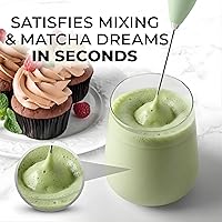 Vista 5 de Matcha Whisk Set with Matcha Bowl - Matcha Set Included Electric Frother, Bamboo Whisk, Matcha Spoon, Bamboo Holder, Sifter, Spoon Stand