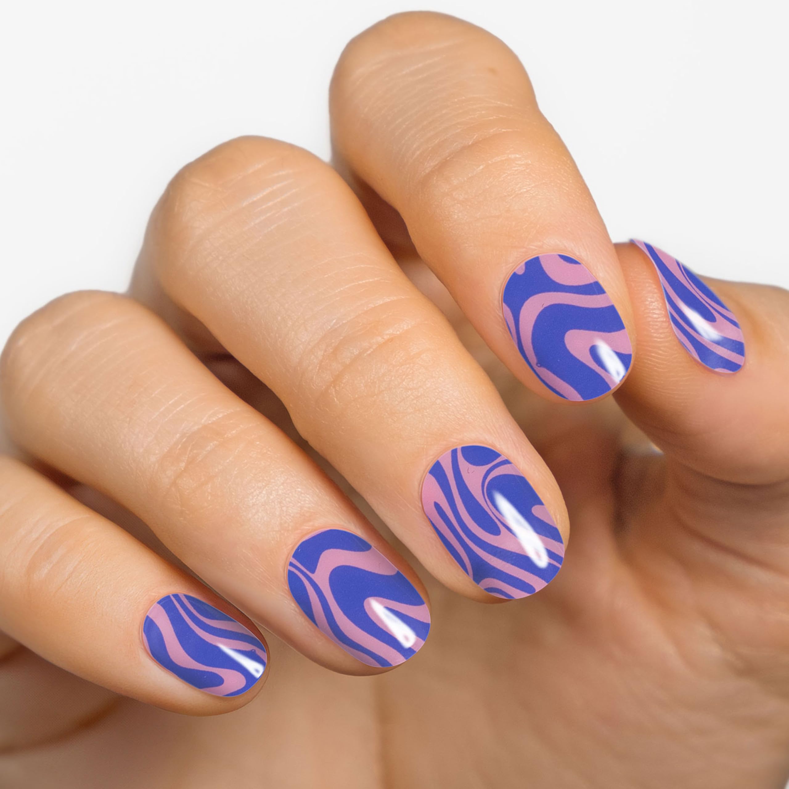 MOYOU LONDON Semi Cured Gel Nail Strips - 20 Pcs. Nail Wraps for Salon-Quality Manicure - Works with Any UV Nail Lamp - Easy to Apply, Trim, & Remove Gel Nail Stickers - Image 2