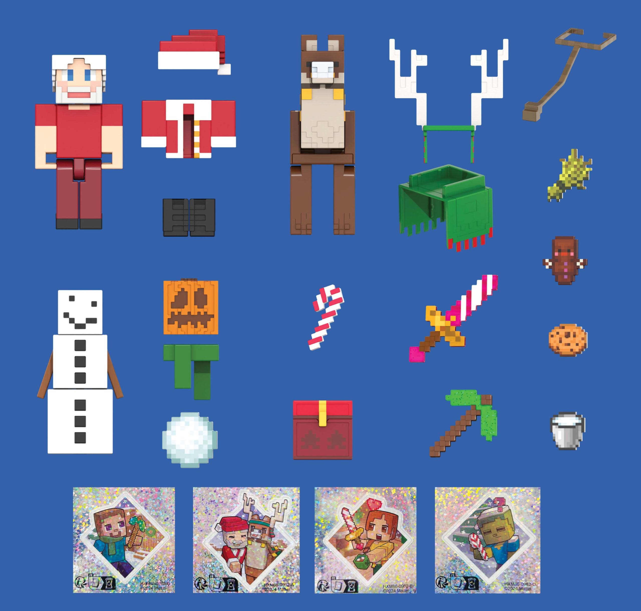 Mattel Calendario de Adviento de Minecraft de 3.25 Pulgadas