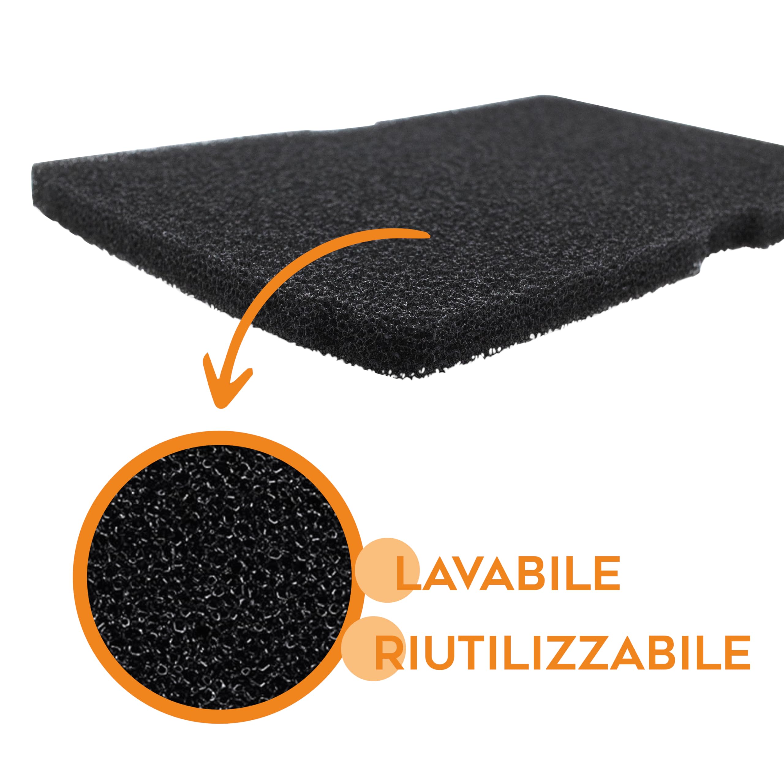 Filtro Spugna Di Ricambio Per Asciugatrice Gorenje D7465 SP-10/320 - 2 Pezzi, Dimensioni 27x13x2 Cm