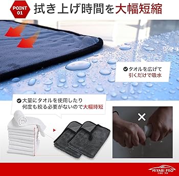Amazon.co.jp: 【超吸水 大手ディーラー採用】洗車 タオル Mサイズ(60