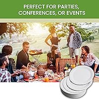 Vista 9 de Perfect Stix Plato de papel 9-100 platos de papel, 9 pulgadas, blanco (paquete de 100)