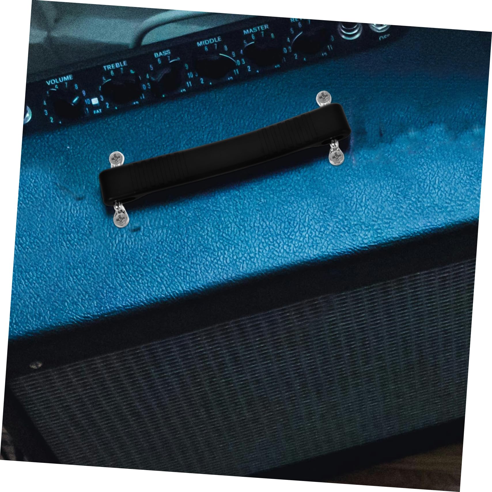 Angoily Poignée De Sangle D’amplificateur en Caoutchouc pour Haut-Parleur, Accessoire Léger Et Robuste, Usage Extérieur, Compatible Guitare Et Enceinte, Couleur Noire, Taille Moyenne