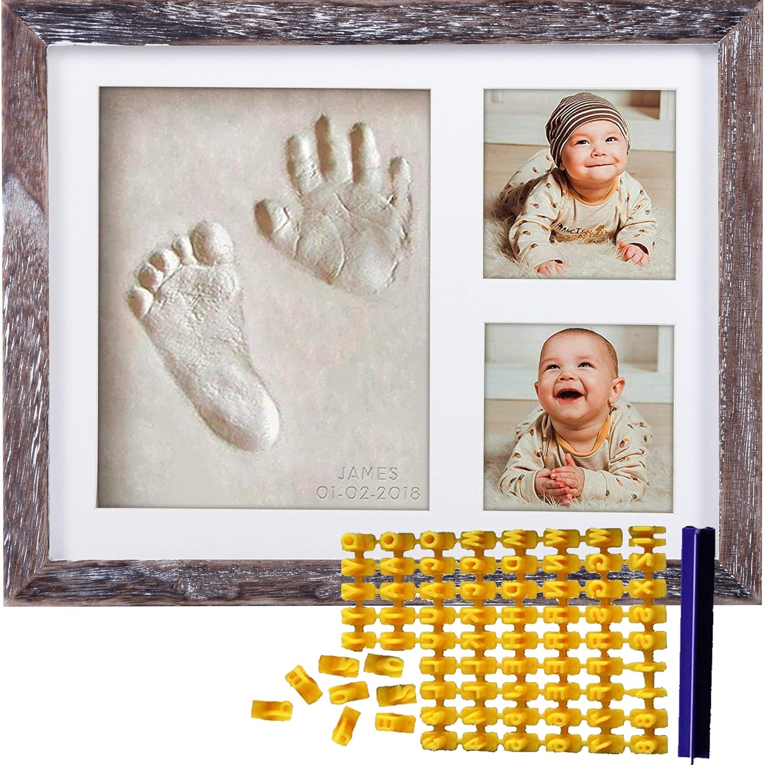 Buy Co Little Baby Handprint Footprint Kit Date Name Stamp Clay Hand Print Picture Frame For Newborn Best New Mom Gift Foot Impression Photo Keepsake For Girl Buy Co Little Baby Handprint Footprint Kit Date Name Stamp Clay Hand Print Picture Frame For Newborn Best New Mom Gift Foot Impression Photo Keepsake For Girl